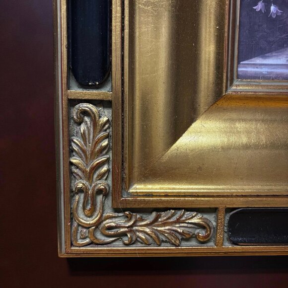 Vintage Gold Framed Floral Art – Romantic Still Life Print, Hollywood Regency or - Picture 6 of 10